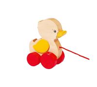 Toys Pure Pull Along Wooden Duck,Red,8.5 x 5.4 x 10 centimetres