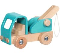 goki 55837 - Dépanneuse en bois avec bras de remorquage mobile pour enfants à partir de 2 ans