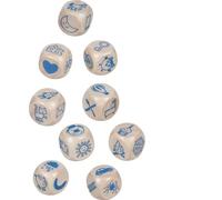 goki 56307 - Lot de 9 Cubes d'histoire en Bois dans Une boîte métallique - Jeu narratif créatif et favorise Le développement du langage - Story Cubes - Possibilités de Jeu infinies pour Les Enfants à