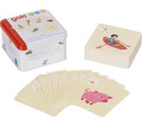 goki 56310 - Jeu de Cartes - Jeu de devinettes créatif pour Enfants et Adultes - Pantomimique, Acoustique et Dessin - Deviner des Termes - Lot de 60 - À partir de 4 Ans