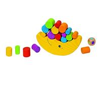 Goki Jeu de balance Lune 2041417 – Formes à trier et empiler, Mixte, Noir/Gris foncé