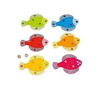 Goki 56832 Jeu de dé Les Petits Poissons - Peggy Diggledey, Multicolore