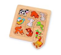 Goki 56880 Puzzle, Who Eats What, Mixed