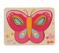 goki Puzzle à couches Papillon 57305 – 5 couches en bois pour tout-petits