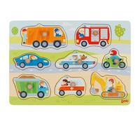 goki 57400 - Puzzle véhicules en Bois - 8 pièces