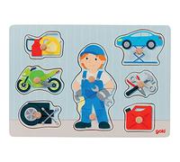 goki - 57407 - Puzzle à encastrements, Mécanicien