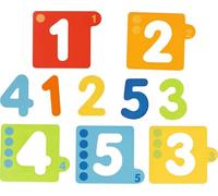 Goki - 57410 - Puzzle de Chiffres, 1 à 5, Multicolore
