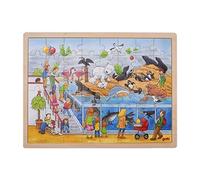 GOKI 57744 Puzzle Visit at The Zoo, Multicoloured