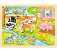 Goki Puzzle 57745 Vie à la ferme 48 pièces Multicolore