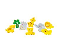 goki 57809 Puzzle à assembler Animaux sauvages, multicolore