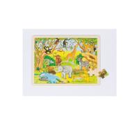 goki 57892 Puzzle à encastrer Afrique, multicolore (1 pièce)