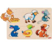 goki 57929 Puzzle d'arrière-plan mère et enfant, multicolore