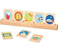 Gollnest & Kiesel – Cartes de routine journalière 58292 – Bois, 24 pièces, porte-cartes Beige