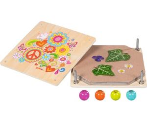 Goki - 58296 - Presse à Fleurs en Bois, Flower Power