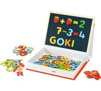 goki Jeu magnétique 58420 Petite école 122 pièces 20 x 26,5 x 5 cm