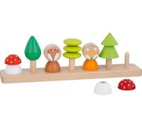 goki 58423 - Jeu de tri de Couleurs et de Formes - Petits Amis de la forêt - en Bois de hêtre - Jouet d'apprentissage et de tri - pour Les Tout-Petits à partir de 2 Ans