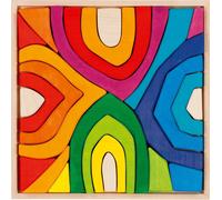 Goki 58471 Set of 25 Building Blocks Four Seasons 33 x 33 x 3 cm