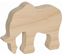 Goki - 58475 - Set 3 ébauches à sculpter, Animaux différents, Bois
