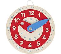 Goki 58485 Horloge pour Apprendre à Lire l'heure, 10 cm, mélange