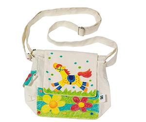 Goki - 58611 - Sac à Bandoulière, Coton Fairtrade, Non Peint