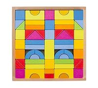 Goki 58624 Jeu De Construction Arc-en-Ciel 57 Pieces, Multicolore