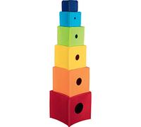 Goki 58676 Cube empilable Arc-en-Ciel