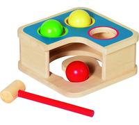 goki 58864 Banc à marteaux et circuit de billes, multicolore (1 pièce)