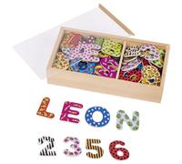 goki 58911 Alphabet et chiffres magnétiques II, multicolore (1 kit)