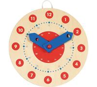 Goki - 58980 - Ameublement Et Décoration - Horloge Apprentissage, petite, Brun