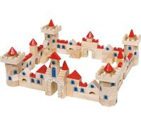 goki 58984 Jeu de construction de château, rouge/naturel