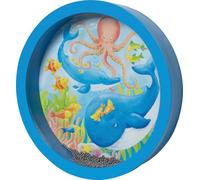 Gollnest & Kiesel Tambour de l'océan – Bois et métal – Ø 25,5 cm H 5 cm – Pièce