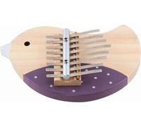 goki 61871 Kalimba avec Motif Oiseau pour Enfants, Piano à Pouce, Bois et métal, 8 Sons, Jouet Musical pour stimuler Le Talent Musical, 18 cm x 15 cm, à partir de 5 Ans