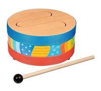 Goki 61888 Wooden Tongue Drum Kids' Instrument Accessories, Multi-Coloured (Mult