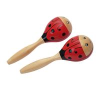 goki 61917 Maracas coccinelle, naturel/rouge