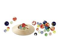 Goki - 63947 - Jeu de Billes avec Plateau en Bois, 31 Billes