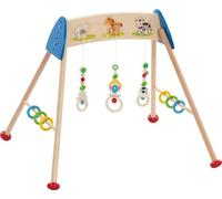 goki 65208 - Baby-Fit Ferme - Arche de Jeu en Bois - avec Son - Prise en Main et Apprentissage - Fabriqué en Allemagne - Plaisir d'apprentissage dès la Naissance