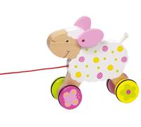 goki Animal à tirer Mouton Suse Susibelle bois 17x16cm