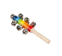 Bâton coloré avec 13 clochettes rouge TU