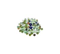 Filet de 88 billes en verre - TOYS PURE - Jeu de billes en verre - 86 billes de 1,6cm - 2 billes de 2,5cm