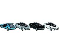 Goki - BMW i8, métal, 1:36, L= 12,5 cm Ne Pas appliquer de Jeux d'action et de Reflets, Multicolore, Unique (12304)