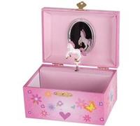 Goki boîte à musique licorne 19 x 11 x 10 cm Roze G