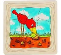 Goki Boom 4 Couches Puzzle 44 pièces Multicolore G