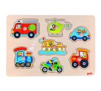 Gollnest & Kiesel Puzzle GoKi 57491 – Véhicules à boutons, 7 pièces 30×21 cm Multicolore