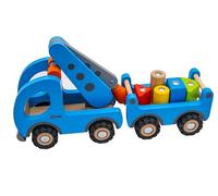 Goki - Camion Grue avec Remorque n'applique Pas de Jeux d'action et de réflex, Multicolore, Unique (55875)