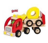 Jouet Camion en bois Plateau Pelleteuse Goki - Jouets Goki