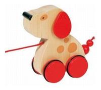 Goki - Chien Luhna en bois à tirer G