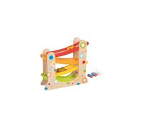 GOKI Circuit de voitures avec 3 voitures multicolores Piste à billes