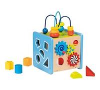 Goki cube d'activités en bois 32,5 cm Multicolore G