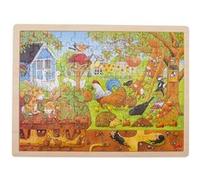 Goki Puzzle 57743 Notre Jardin – 96 pièces, multicolore