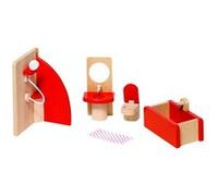 Goki Doll Maison en Bois De Bain 5-Piece Ivoire G